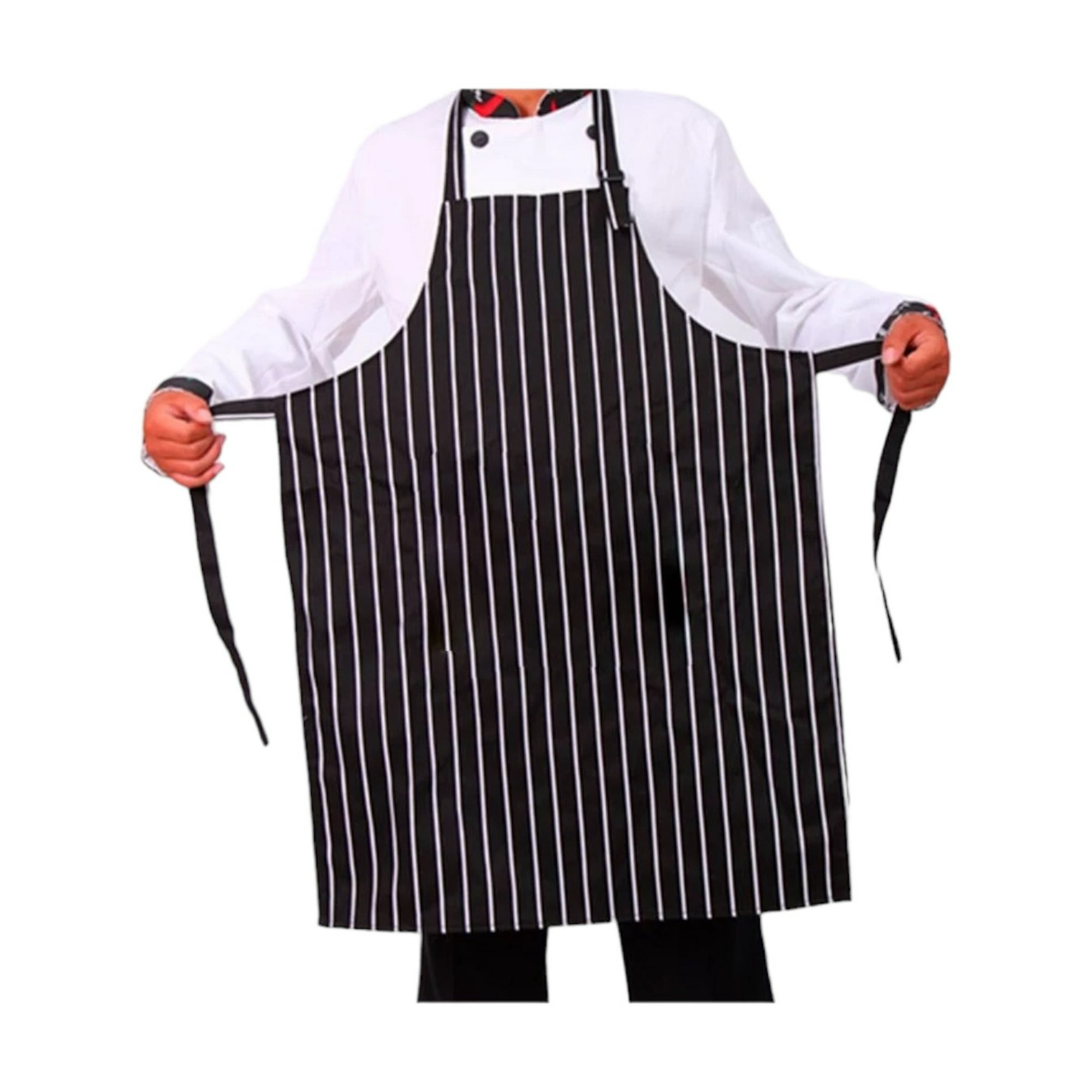 Chef Outfitters - Pechera O Delantal Gastronomico | Cocina Negro Listado