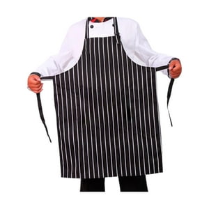 Chef Outfitters - Pechera O Delantal Gastronomico | Cocina Negro Listado