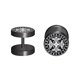thumbnail image 4 of Pendientes Con Estilo Para Hombres Y Mujeres, Aretes Redondos De Metal, Joyería Perforadora, Estilo A, 4 of 5