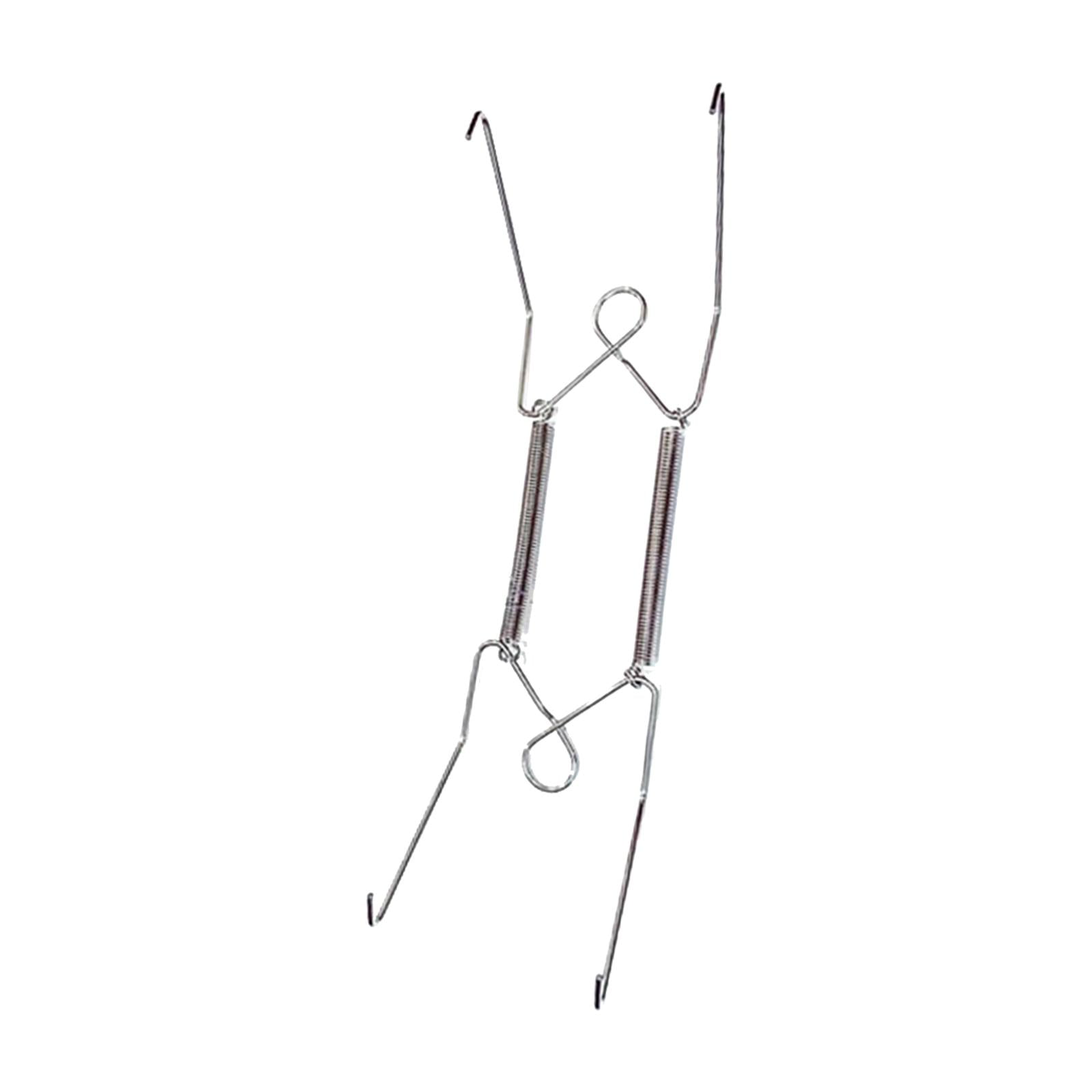 Magideal - Colgador De Platos Para Pared, Colgadores De Acero Inoxidable, Soportes De Exhibición De Platos Colgantes, Soporte De Gancho De Resorte Para China , 8 Pulgadas