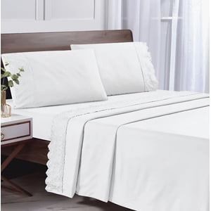 Riqui - Sábanas King Broderie Blanco