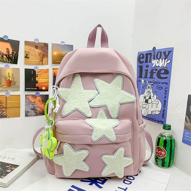 Students Bag For Women Children School Backpack Girls Cute Five-Pointed Star Women'S Bagpack Bookbag Laptop Bag For Teens Girls
