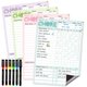 thumbnail image 1 of Calendario de tareas Clever Clean 21,6 × 30,5 cm, paquete de 4 con marcadores, 1 of 6