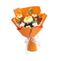 Bothyi - Ramo De Flores De Ganchillo Terminado, Regalo Para Mamá, Flores Artificiales Tejidas A Mano En Amarillo