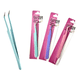 thumbnail image 2 of Set Pinza Curva +pinza Recta Extensiones De Pestañas Colores, 2 of 6