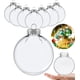 thumbnail image 1 of Adornos navideños en forma de bolas de plástico transparente, 12 unidades (8 cm), 1 of 7