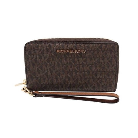 Cartera Michael Kors Womens Jet Set Travel Multifunction Phone Case Café