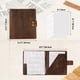 thumbnail image 3 of Carpeta de cuero D&M Leather Studio A4/Letter marrón de 3 anillas, 3 of 8