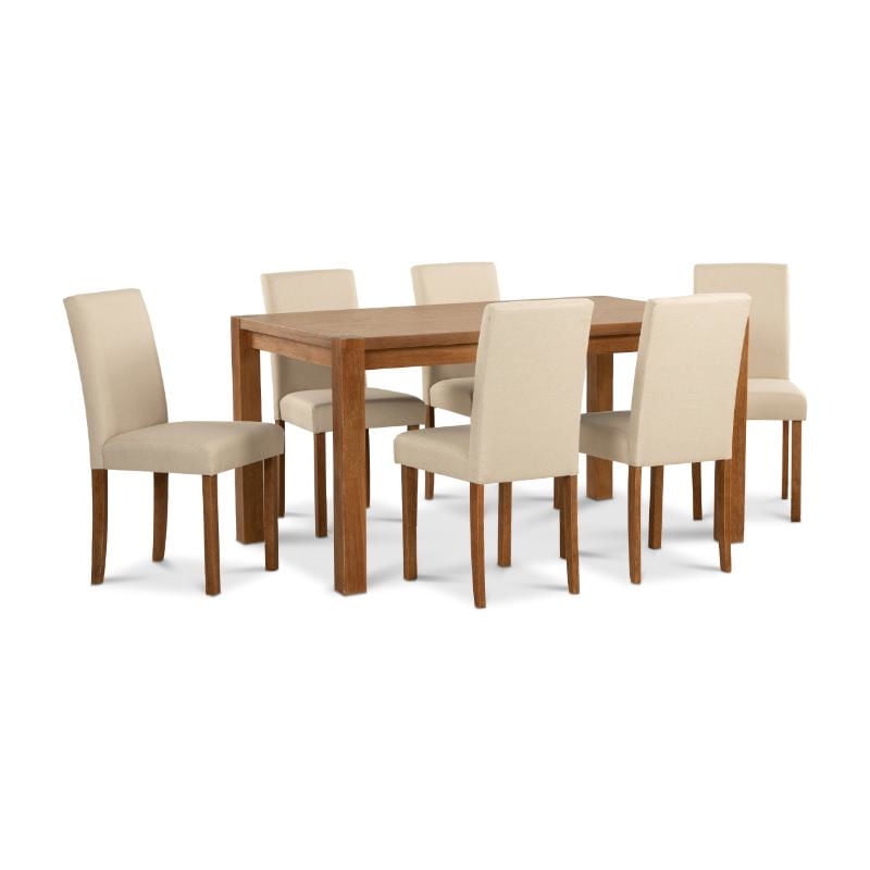 Cic - Comedor Phoenix Rectangular 6 Sillas Roble