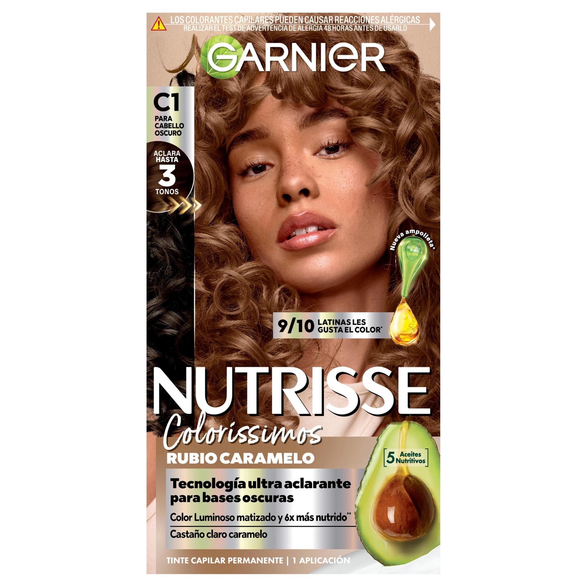 Tintura cabello Nutrisse Tono C1 Castano Claro Caramelo, 1 Un