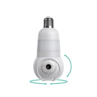 Cámara De Seguridad Con Bombilla Luna Home 360°, Panorámica E Inclinación 2K