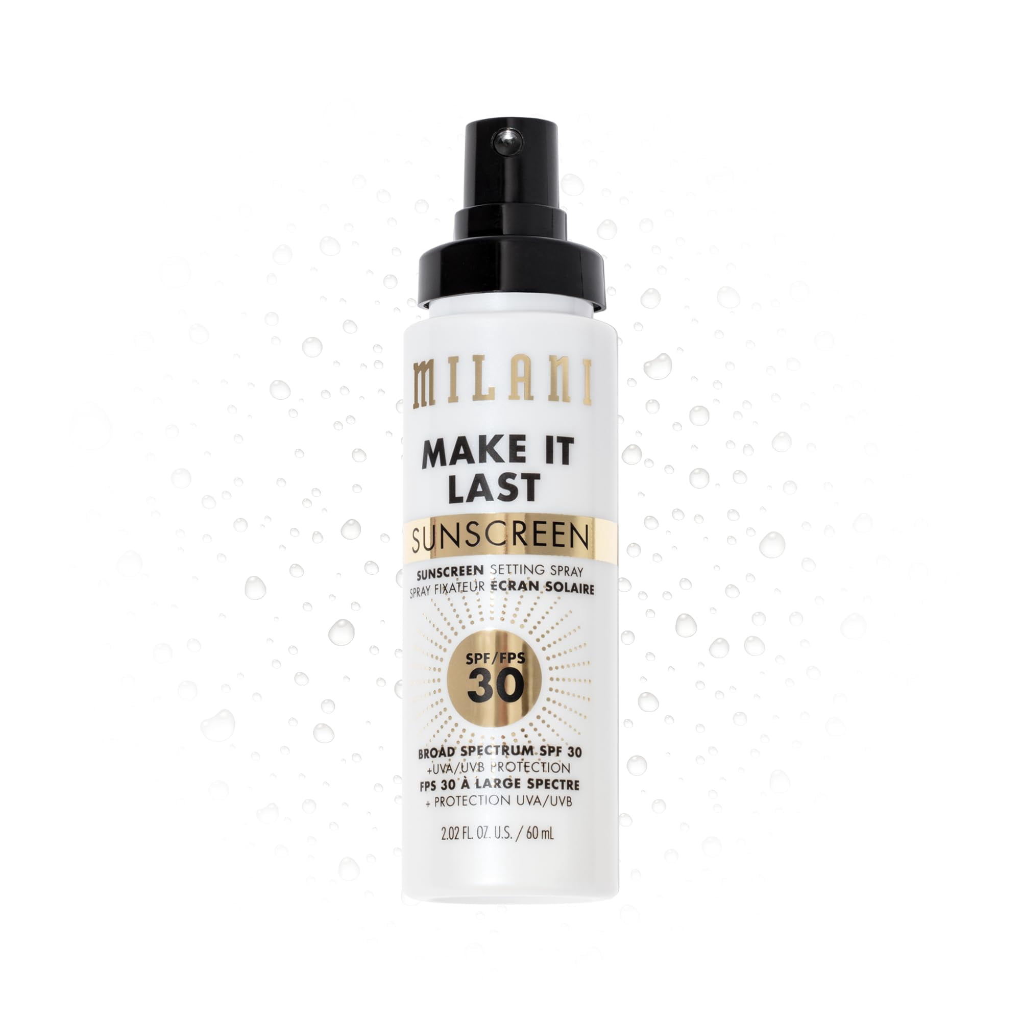 Protector Solar Milani Make It Last, Spf30, 60 Ml, Spray Fijador