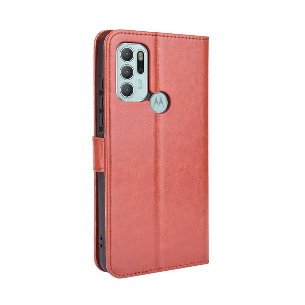 Foxdock - Funda Tipo Libro Para Motorola Moto G60s, Cartera Todo‑en‑uno, Funda Multifuncional Con Tarjetero Y Correa De Muñeca Desmontable