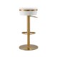 thumbnail image 3 of Taburete TOV Furniture Astro redondo tapizado ajustable, 3 of 9