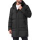 thumbnail image 5 of INSPIRE CHIC Chaqueta Acolchada con Capucha para Hombre de Longitud Media Abrigo Cálido con Cremallera de Invierno L Negro, 5 of 6