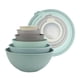 thumbnail image 1 of Juego De Cuencos Para Mezclar 12 Piezas Con Tapas Color Menta Degradado, 1 of 7