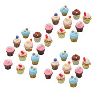 Bothyi - 30X Adornos De Juguetes De Magdalenas En Miniatura Para Accesorios Para El Cabello De Paisajismo En Macetas