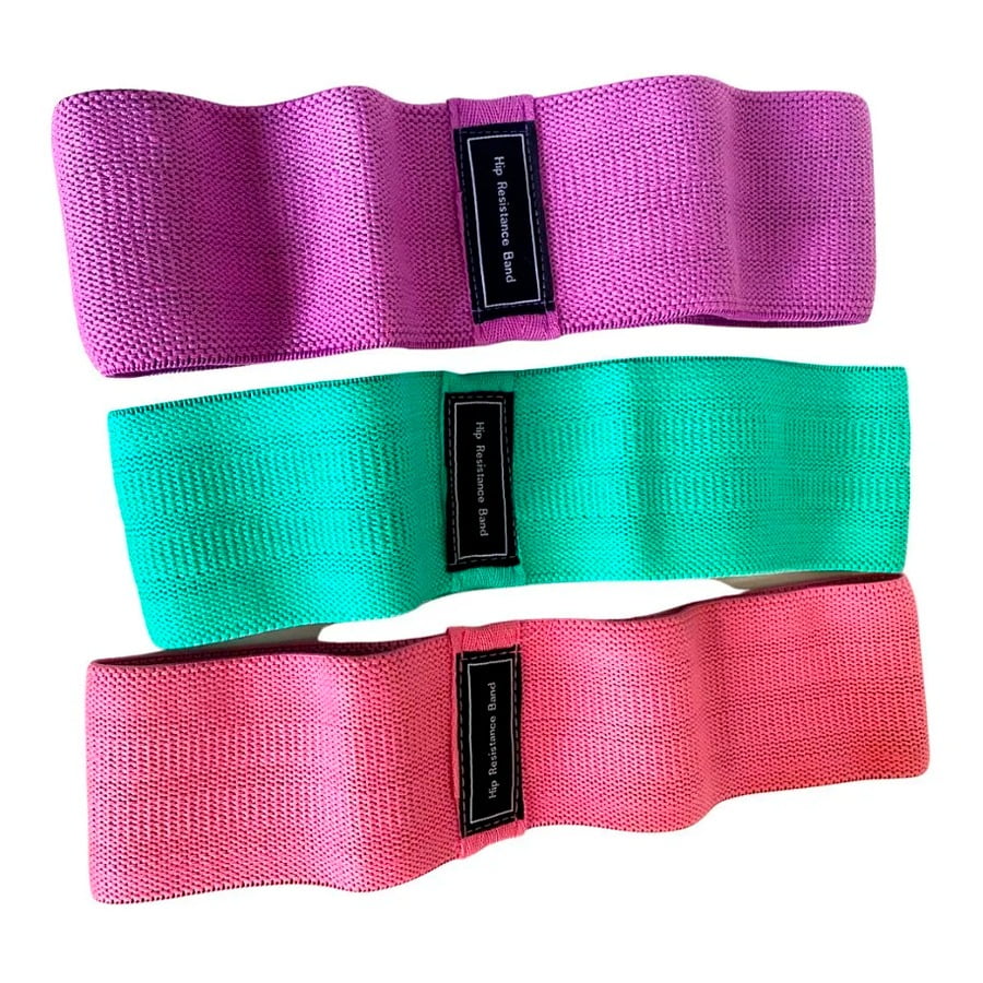 Aventura Store - Set 3 Bandas De Resistencia Elásticas Para Piernas Y Glúteos