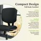 thumbnail image 4 of Silla de oficina HON Volt sin brazos, ergonómica, de tela negra, 4 of 7