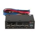 thumbnail image 2 of Panel Frontal Multifunción De 5,25" Lector De Tarjetas Hub USB3.0/2.0 Panel Multimedia, 2 of 3