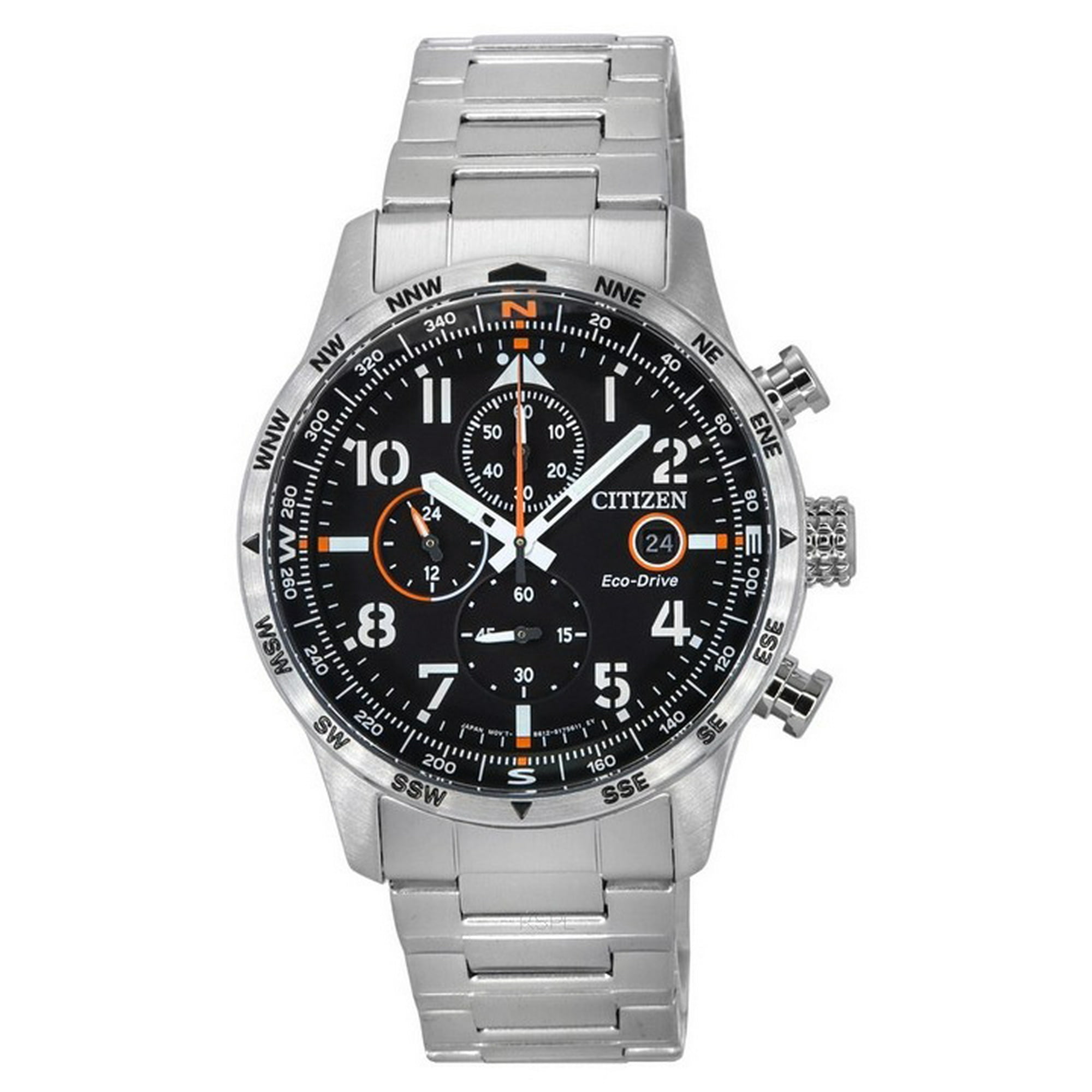 Reloj Citizen Eco-drive Chronograph Stainless Steel Black Dial Ca0790-83e 100m Men's Watch