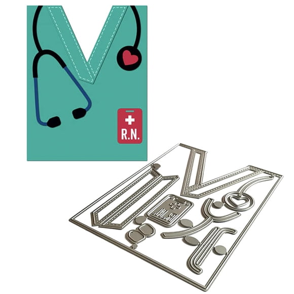 Troqueles De Metal Troquelados Para Ropa De Enfermera Para Hacer Tarjetas