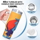 thumbnail image 5 of Alguacil Dawg Vaso aislado de acero inoxidable con asa, diseño temático, regalo para familia, amigos y fans; incluye pajita y encaja en el portavasos estándar, 40 oz, 5 of 6
