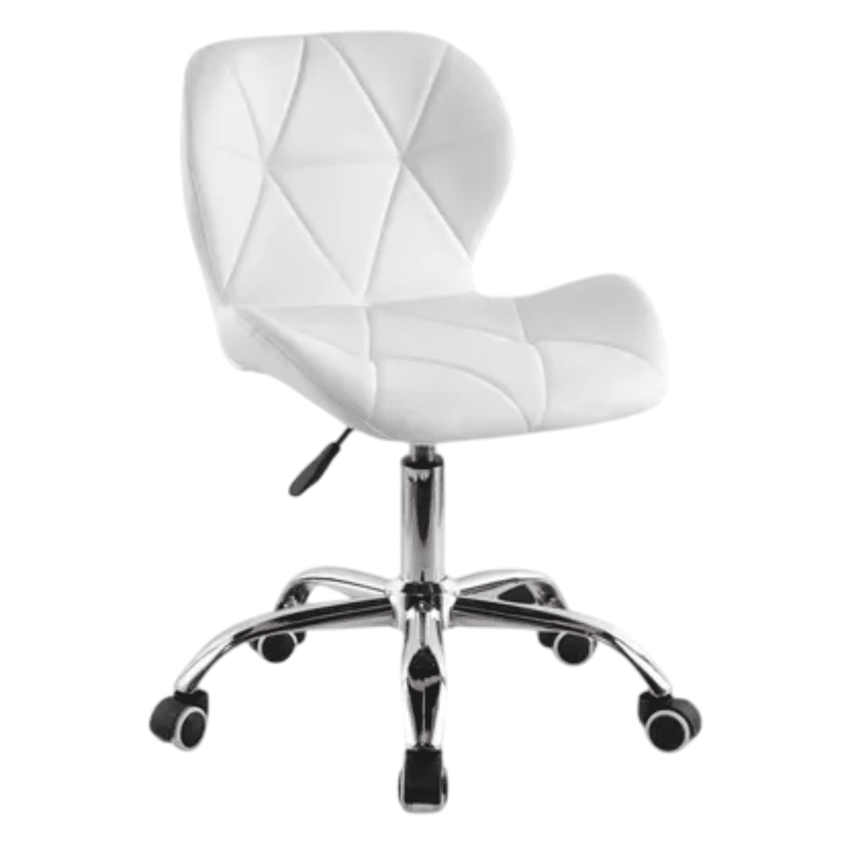 Moboi - Silla De Escritorio Mariposa Radar Giratoria Acolchada Blanca