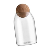 Bothyi - Recipiente De Almacenamiento De Vidrio Para Despensa, Tarro De Almacenamiento De Alimentos Para Avena, Cereales, Granos De Café, M 800Ml
