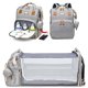 thumbnail image 1 of Mochila para pañales JSTPRO 25 L gris con estación de cambio, 1 of 7