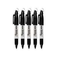 Rotuladores Permanentes Sharpie Mini Fine Point Black Ink X5