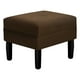 thumbnail image 4 of Sofa New Retro 3c + 2 Pouf Felpa 00 Chocolate, 4 of 6