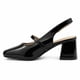 thumbnail image 5 of Zapato Charol Mujer Mary Jane Tacón Cuadrado H2705 Negro, 5 of 8