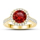 thumbnail image 2 of Rings Moissanite Moissanite Rings para Mujer 1Uds Corte Redondo Color D VVS1 Diamond Anillos de Compromiso Boda para Mujer con Certificado, 2 of 9