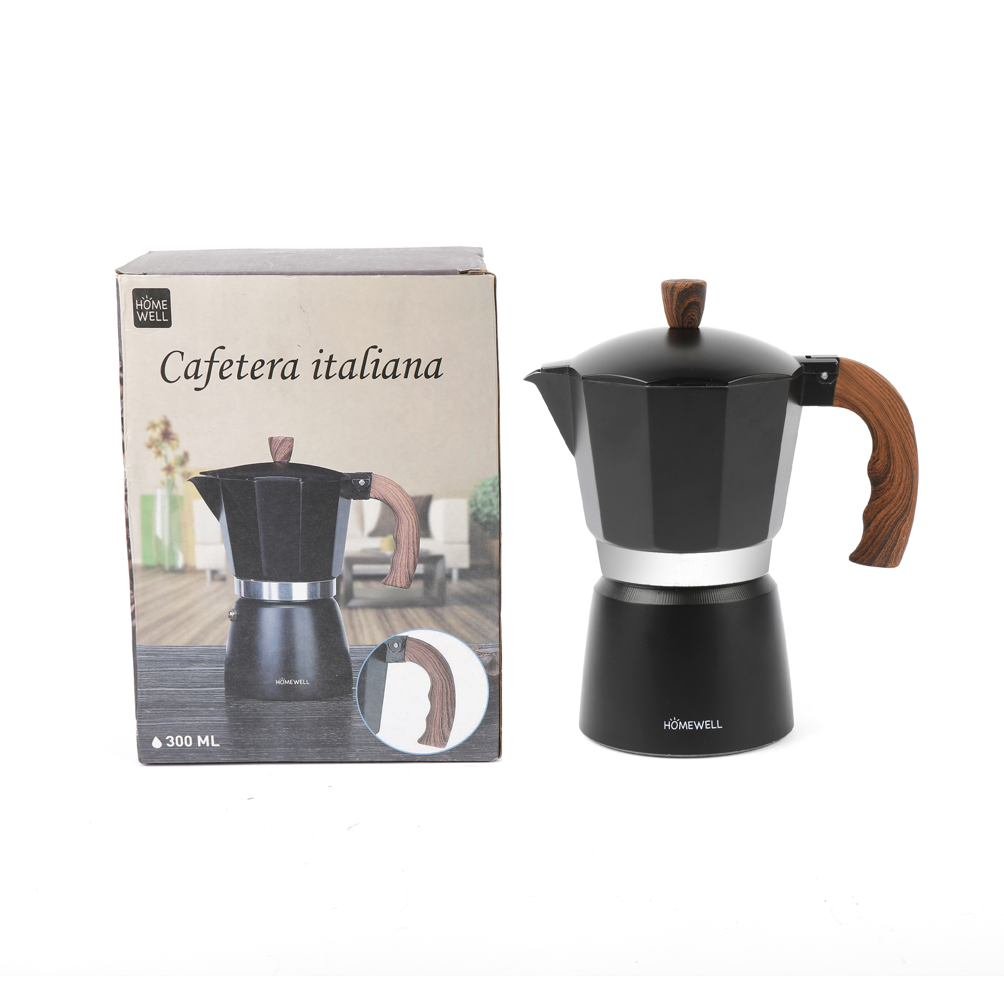 Homewell - Cafetera Italiana 300Ml
