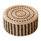 thumbnail image 1 of Cojín de meditación de paja, cojín de suelo de tatami, cojín de asiento hecho a mano, cojín de suelo de estilo japonés para sala de estar interior de Negro 45cm, 1 of 5