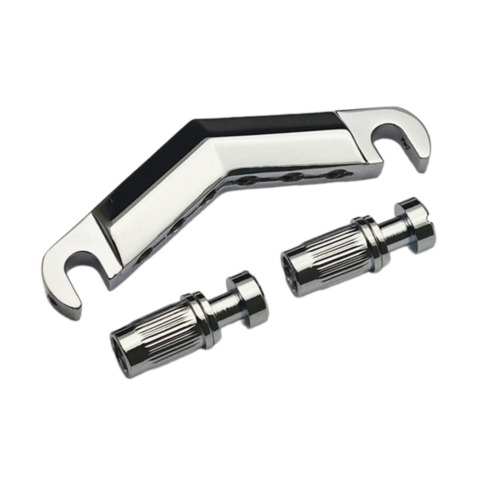 Bothyi - Puente Tailpiece Bridge Guitar Accessory Metal V Forma Para Una Guitarra De Seis Cuerdas