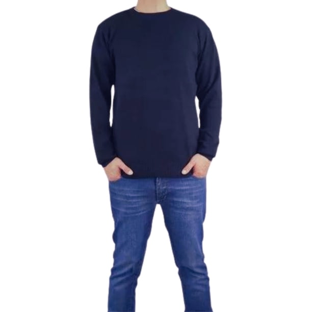 Sweater Tejido Hombre Cuello Redondo Hilo 107