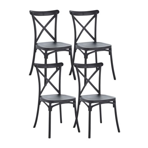 Habita2 Chile - Pack 4 Sillas Sena Negra