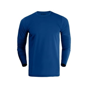 Snix - Polera Deportiva Dry Fit De Adulto Manga Larga Azul Rey Talla Xl