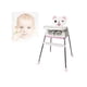 thumbnail image 3 of Silla Comer Bebe Infantil 3 En 1 Ajustable Rosado, 3 of 3