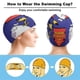 thumbnail image 3 of 2 perros estúpidos Gorro de Natación de Licra, Gorro de Baño de Tela Cómoda, Gorro Elástico Antideslizante para Hombres, Mujeres y Niños, 3 of 6