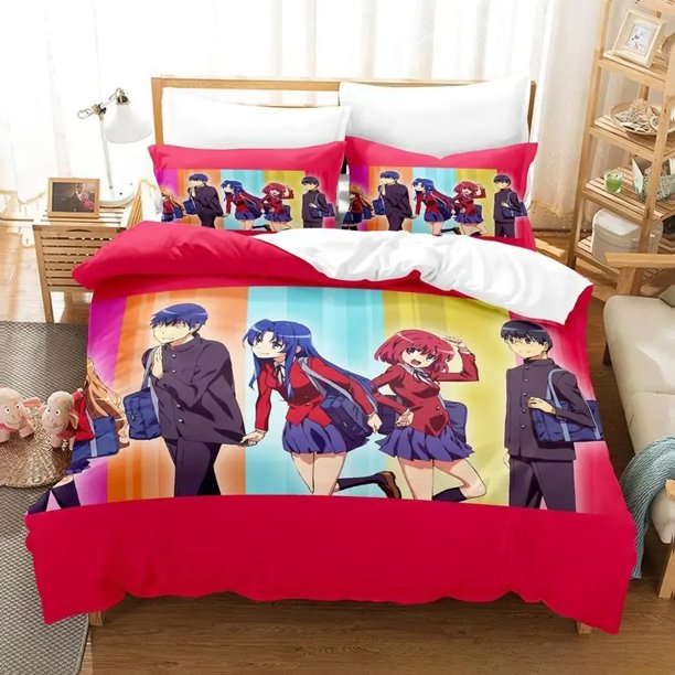 Toradora Bedding Set Bed Set Adult Kid Bedroom Duvet cover Sets Bed Sheet Set Bed Sheets
