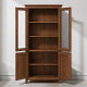 thumbnail image 2 of Vitrina "Perry" de Madera con Vidrio Vitrina Artesanal de Pino - Café - 80x35x180 cm, 2 of 3