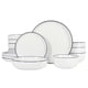 thumbnail image 1 of Juego de vajilla Gibson Home Oslo de 16 piezas de porcelana blanca, 1 of 6
