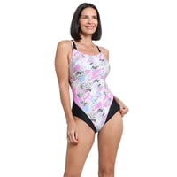 Samia - Enterito Deportivo Reductor Estampado Lila M