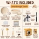 thumbnail image 2 of Kit de inicio de masa madre Criss Elite con tarro de vidrio de 700 ml y banneton, 2 of 9