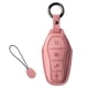 thumbnail image 1 of Funda de Gamuza Rosa para Mando a Distancia de Auto, 1 of 3