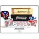 thumbnail image 2 of Dominó PRK 14 Doble Seis con bandera de Puerto Rico, 2 of 9