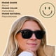 thumbnail image 3 of Gafas de sol ShadyVeu Super Dark Black Lens Round Soft Mate, 3 of 6